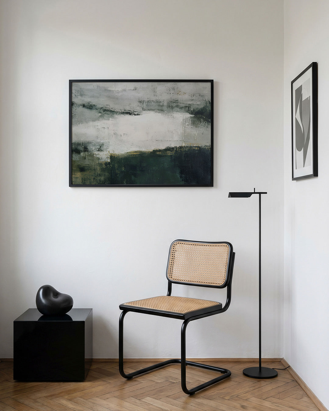Abstracte landschapsweergave Poster