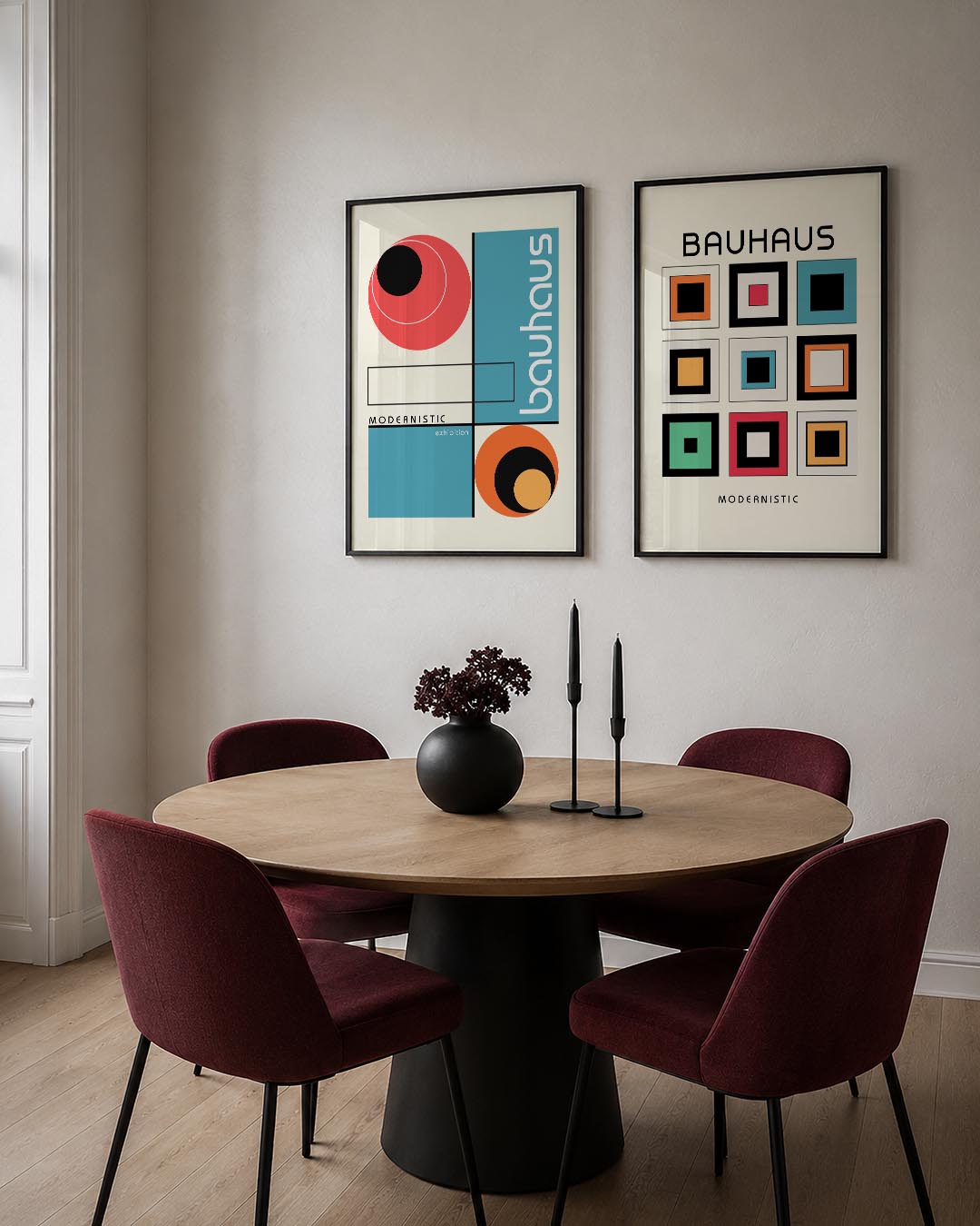 Kleur en lijnenspel Posterset