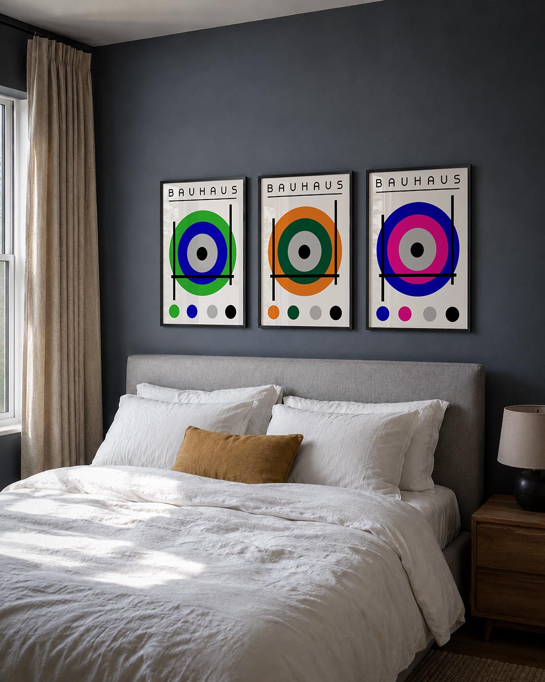 Cirkel en lijnenspel Posterset