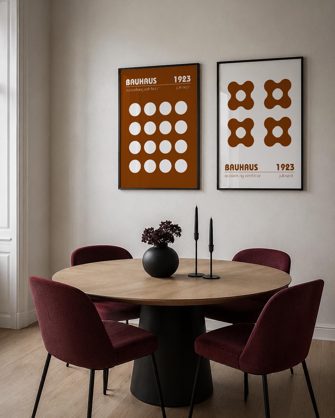 Cirkelritme en kleur Posterset