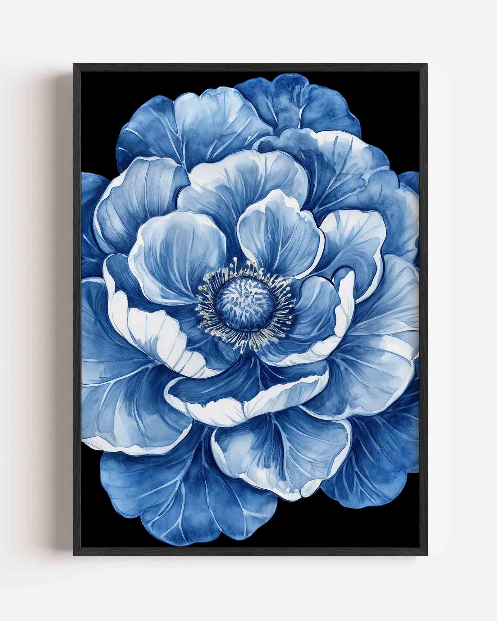 Blauwe bloem Poster