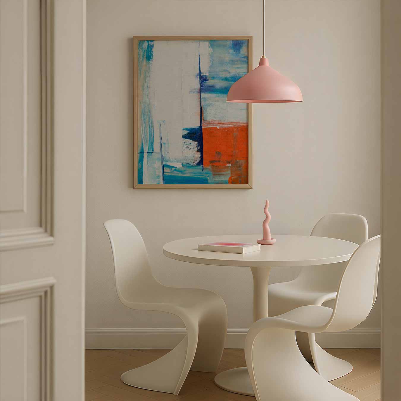 Kleurrijke Abstracte Expressie Poster