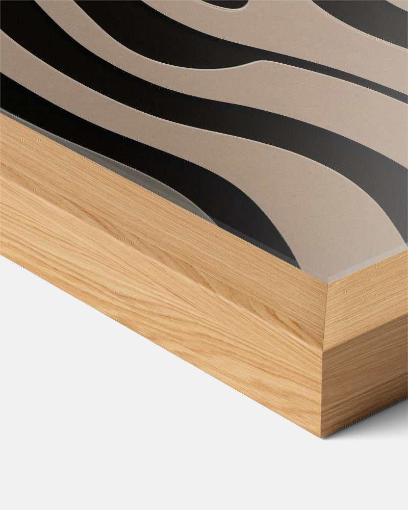 Moderne Zebra Strepen Poster-WallArtistic