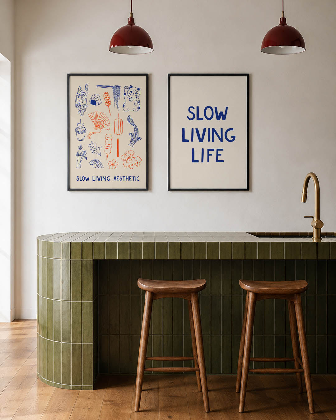 Culturele illustraties Posterset