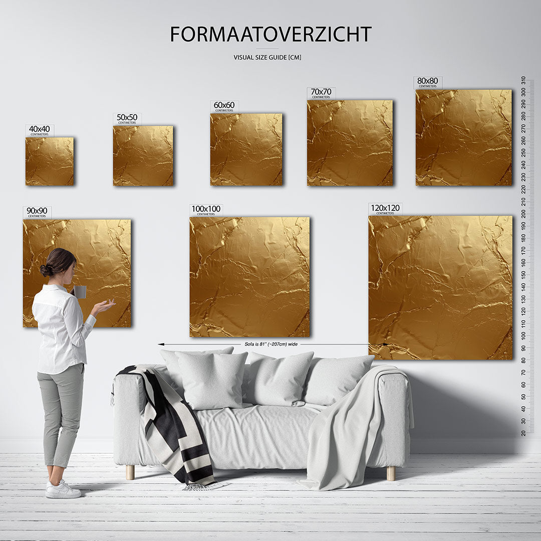 Gouden textuur Kunstwerk