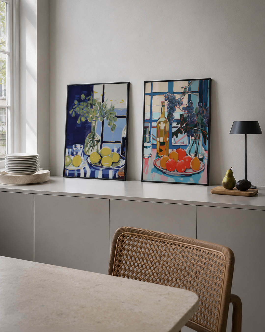 Kleurrijke stilleven Posterset