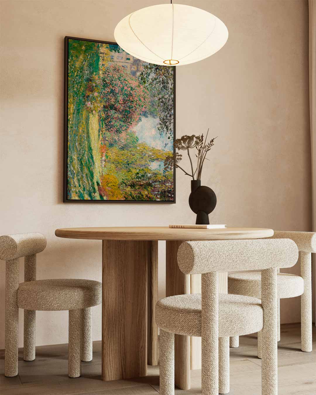 Tuinzicht Schilderij Kunstwerk-canvas-dibond-plexiglas-wanddecoratie-WallArtistic