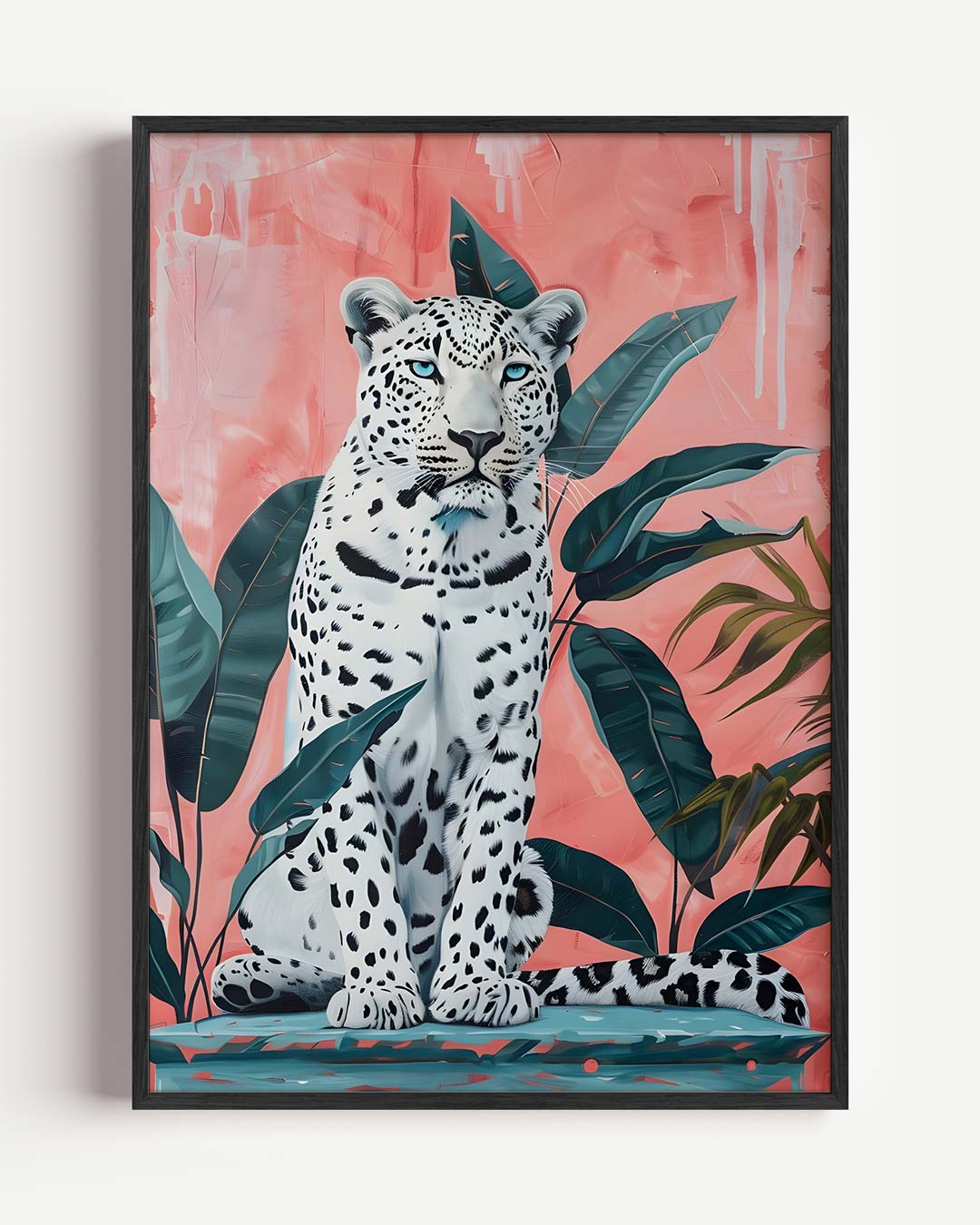 Mystieke Luipaard op Roze Poster