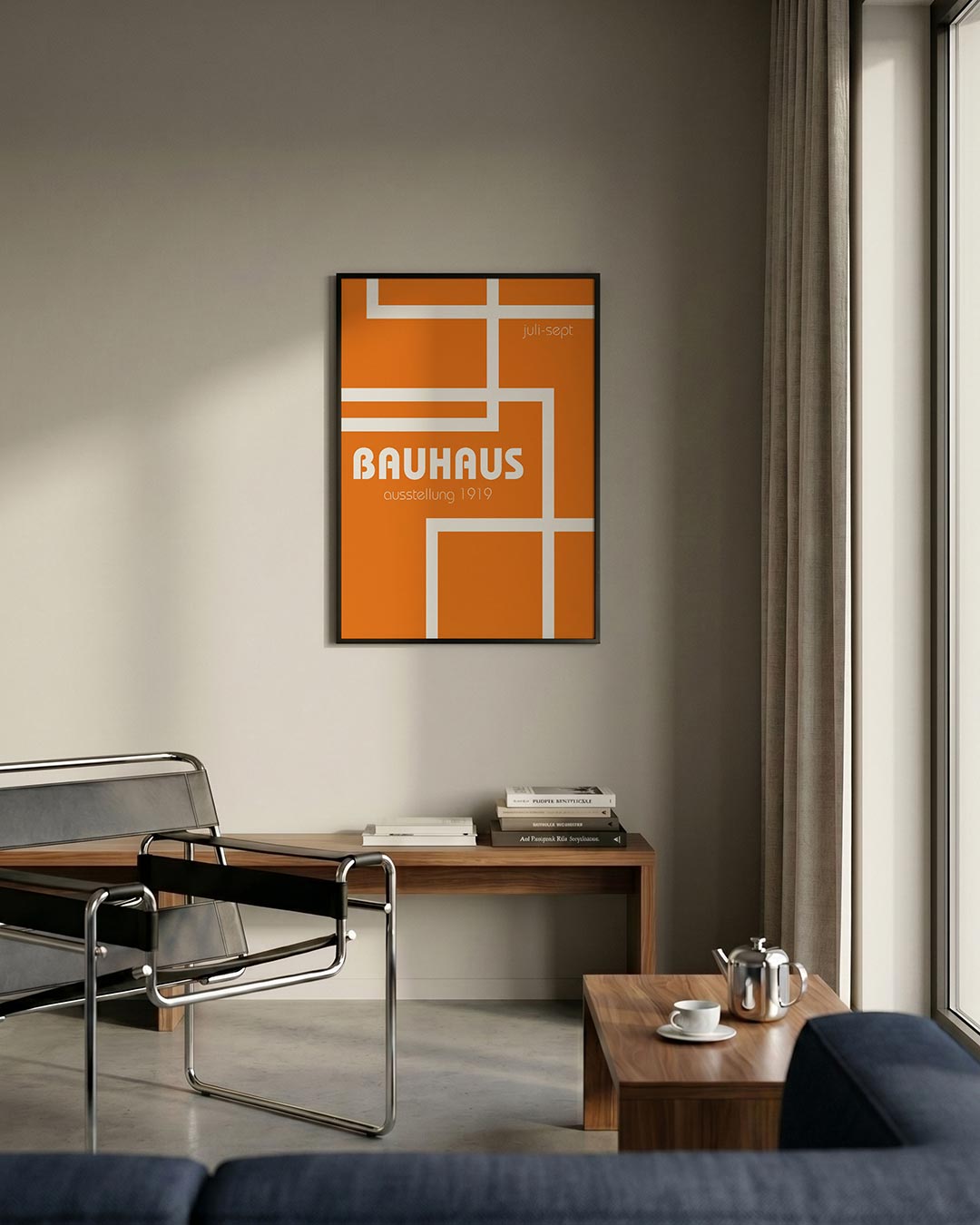 Lijnen en kleurvlakken Poster