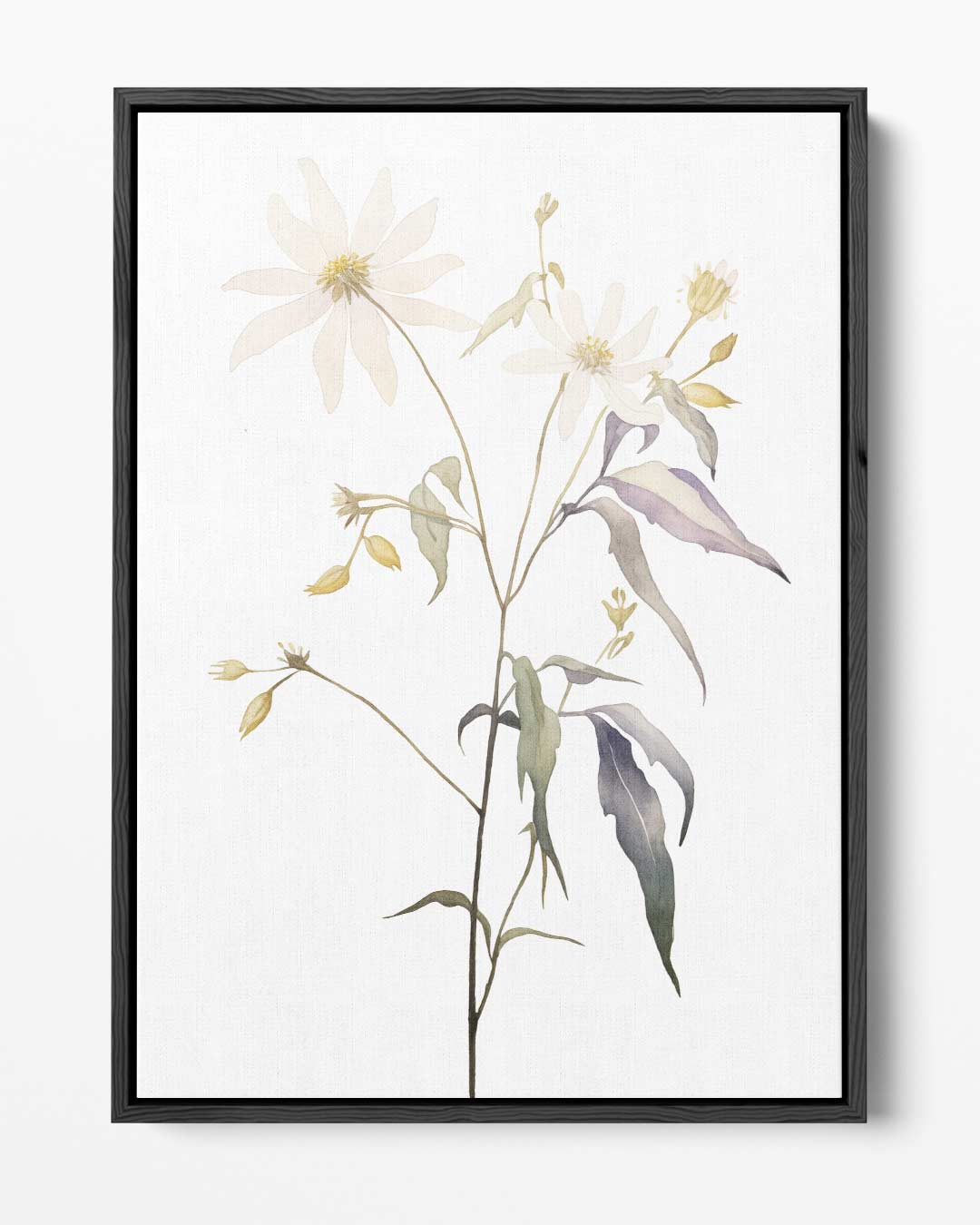 Zachte Bloemenpracht in Waterverf Kunstwerk-canvas-dibond-plexiglas-wanddecoratie-WallArtistic