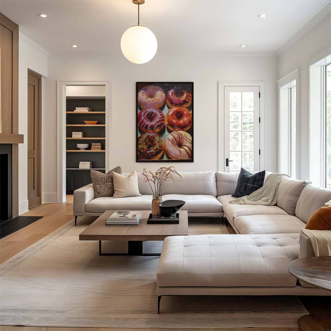 Donut Droom Kunstwerk-canvas-dibond-plexiglas-wanddecoratie-WallArtistic
