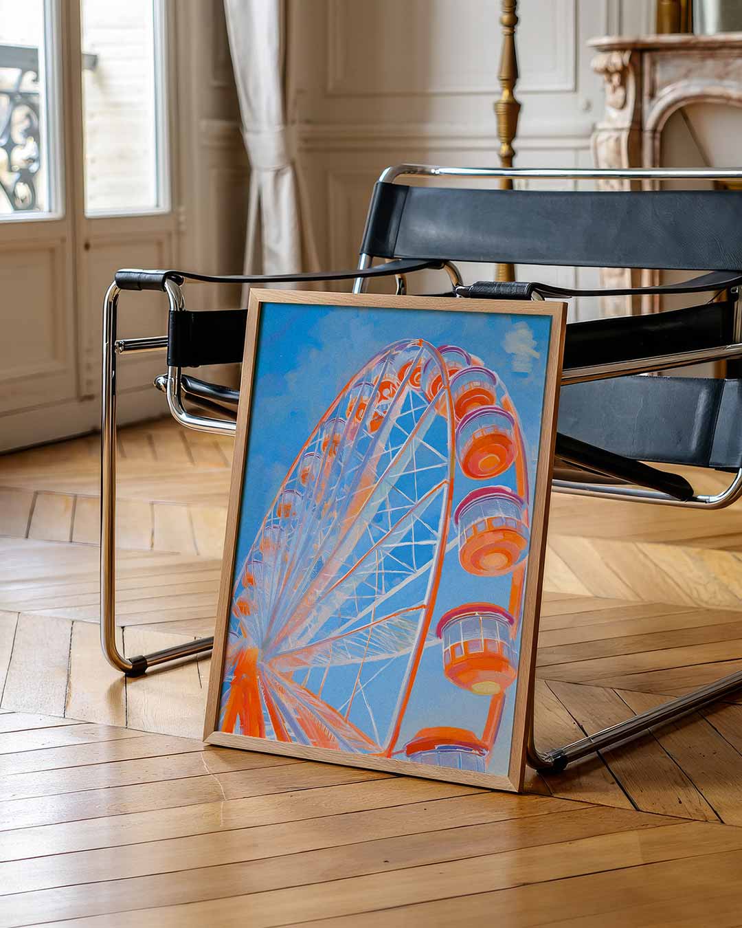 Betoverend Reuzenrad in Pastelkleuren Poster