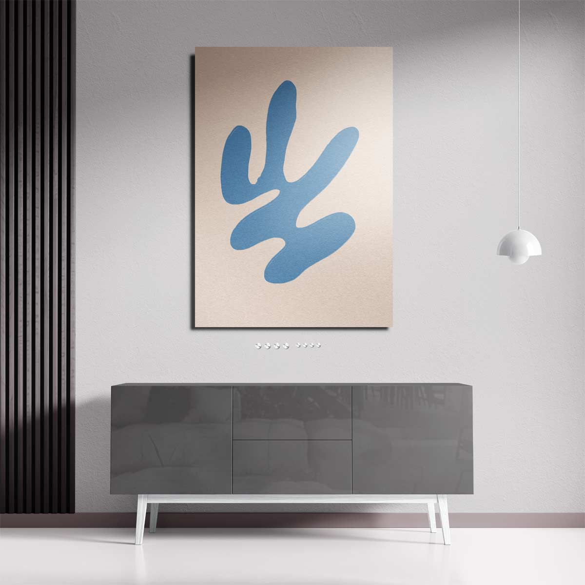 Modern Blauw Abstract Kunstwerk-canvas-dibond-plexiglas-wanddecoratie-WallArtistic