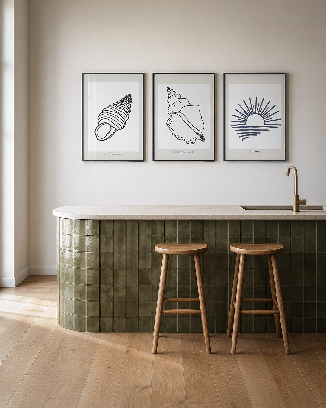 Schelplijnenspel Posterset