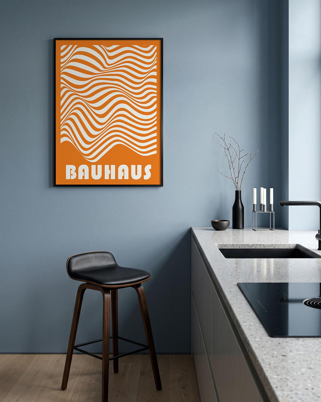 Golvend lijnenspel Poster