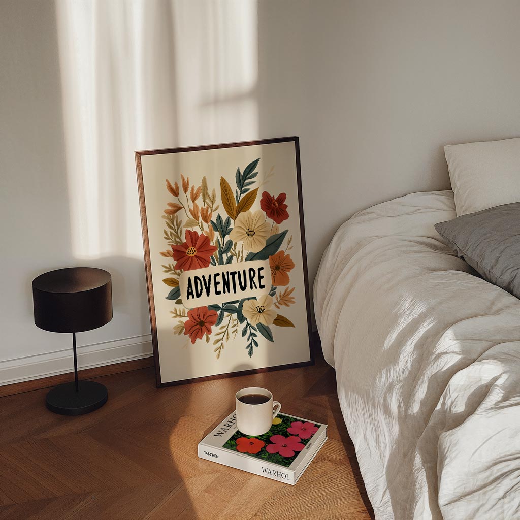 Bloemen en Avontuur Poster