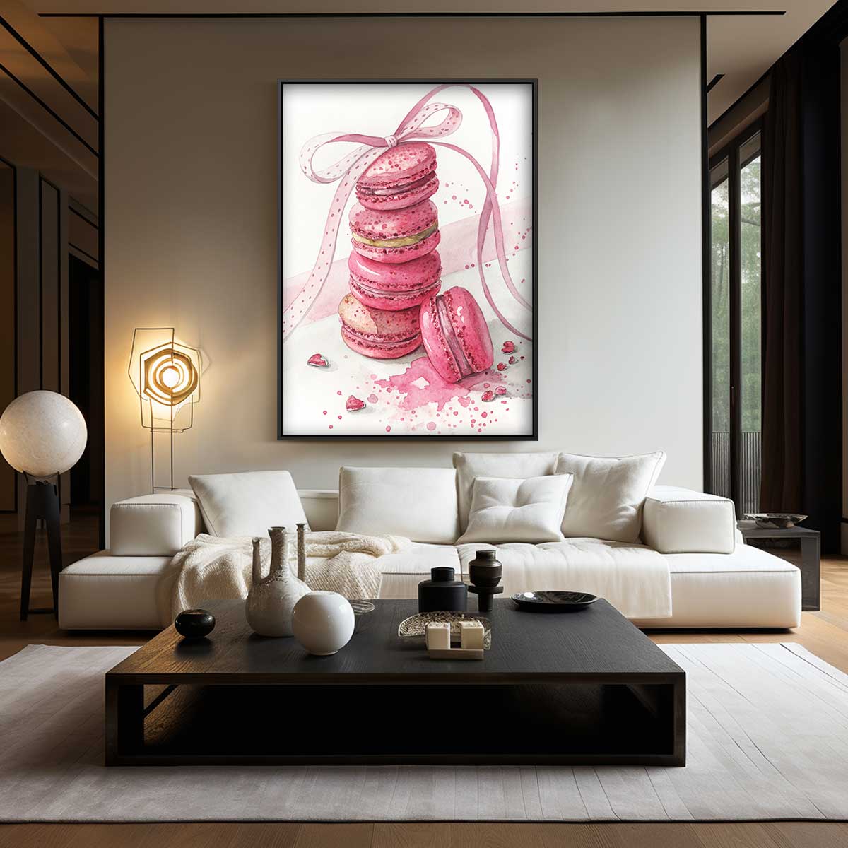 Zoete Macaron Fantasie Kunstwerk-canvas-dibond-plexiglas-wanddecoratie-WallArtistic