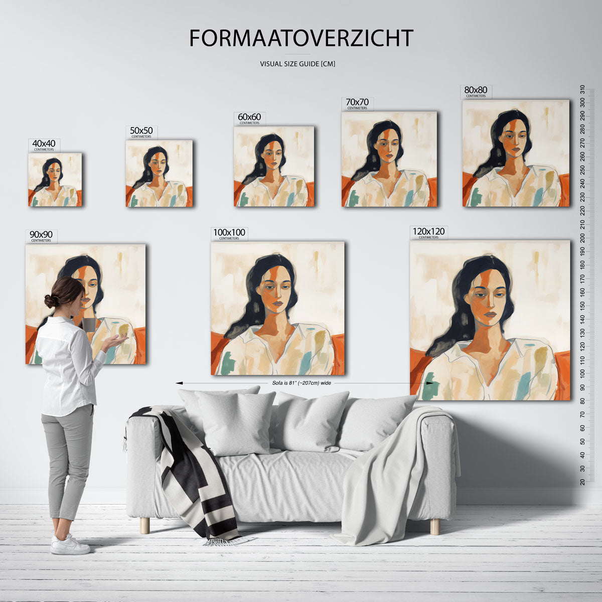 Vrouwelijk portret Poster