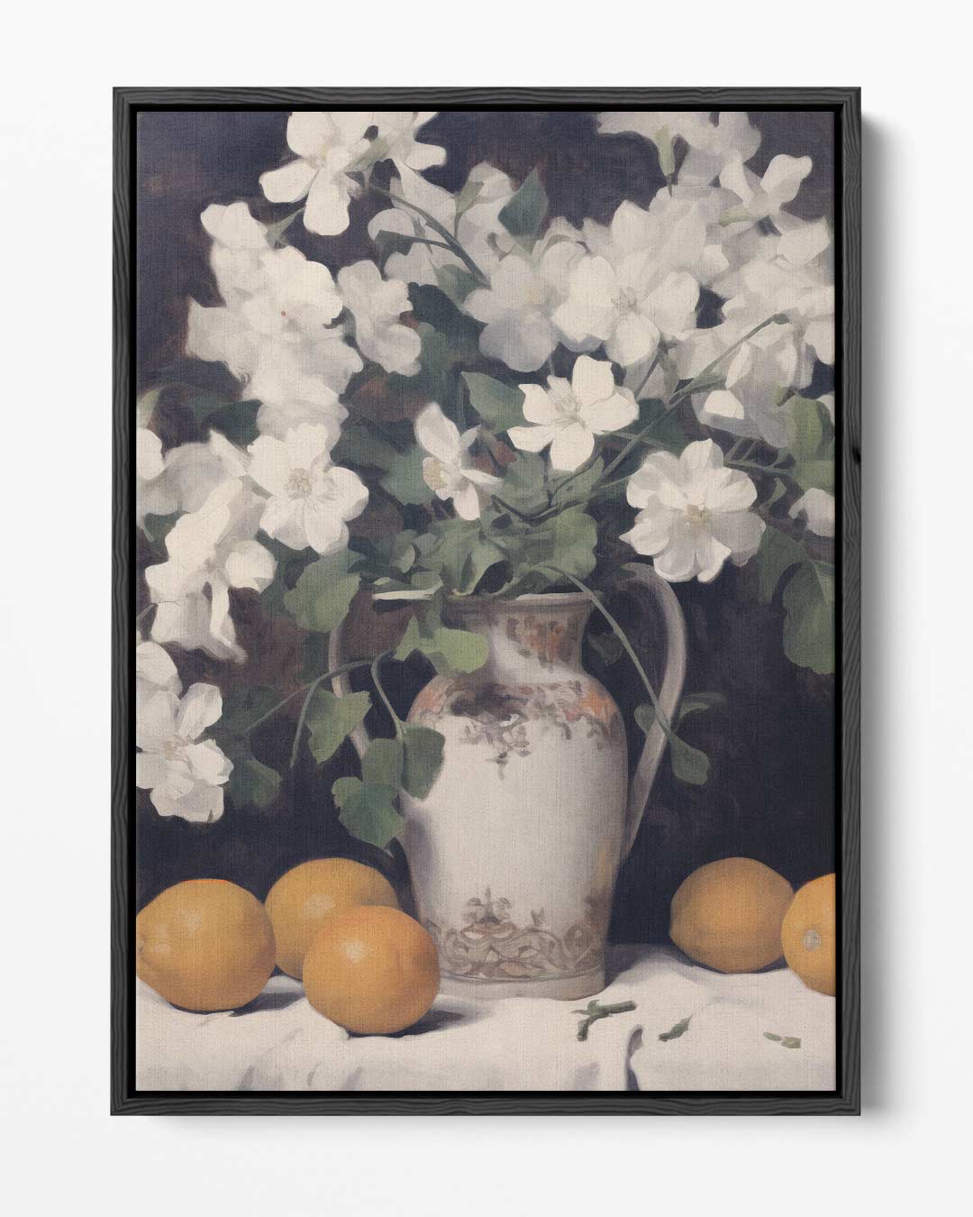 Frisse Bloemen en Citrus Kunstwerk-canvas-dibond-plexiglas-wanddecoratie-WallArtistic