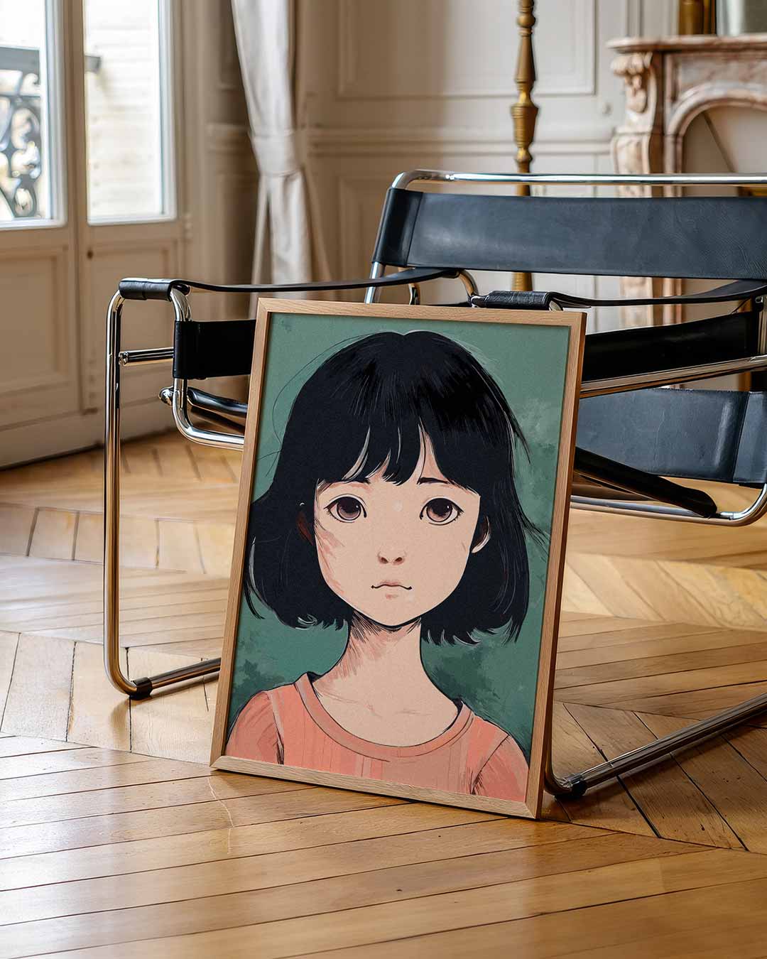 Dromerige Portretkunst Poster