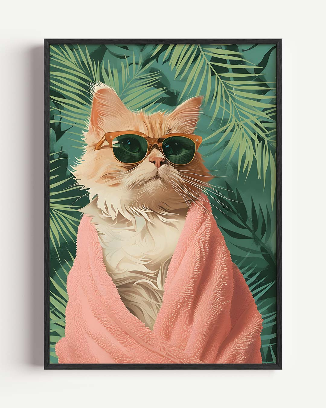 Tropische Kat Zen Poster