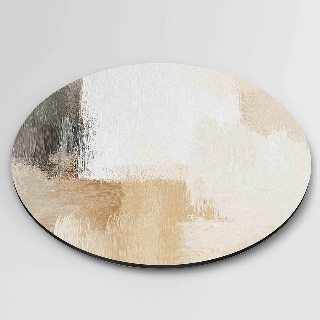 Abstracte beige Muurcirkel