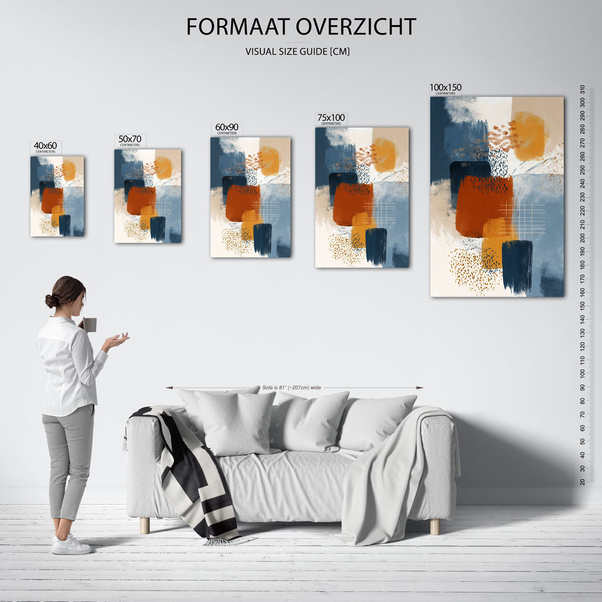 Kleurencompositie Kunstwerk