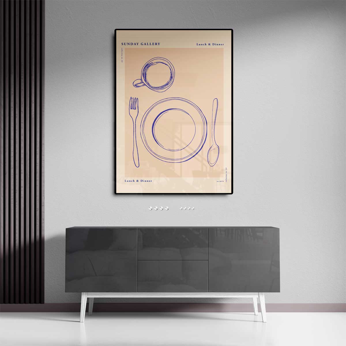 Stijlvol Eetservies Poster