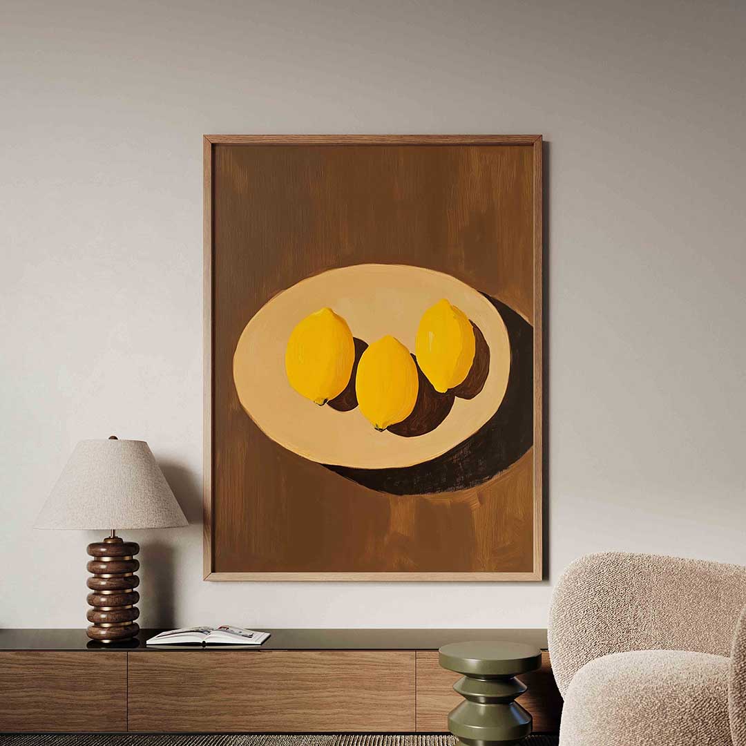Citroenen op schaal Poster