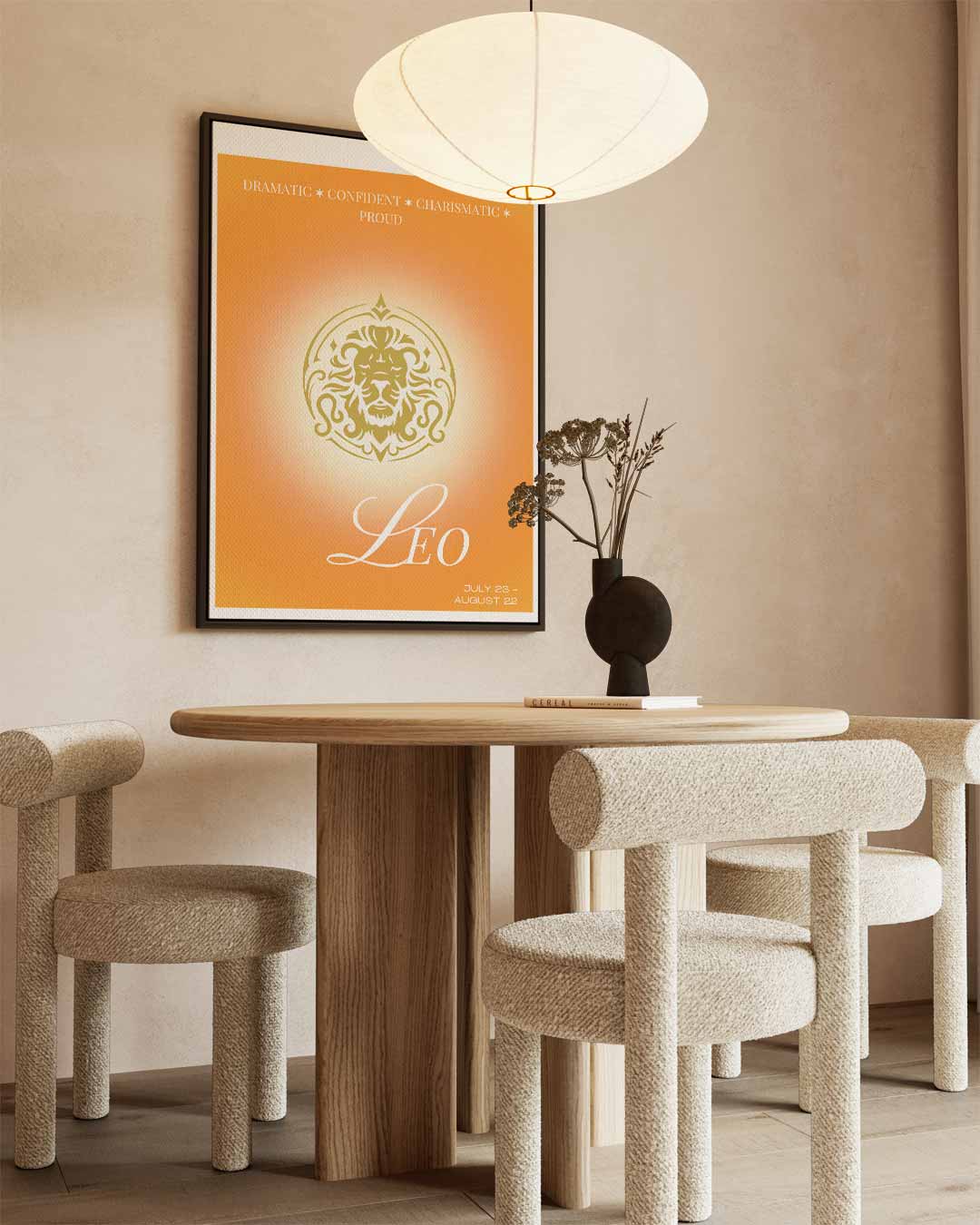 Leeuwengeest Zodiac Poster Kunstwerk-canvas-dibond-plexiglas-wanddecoratie-WallArtistic