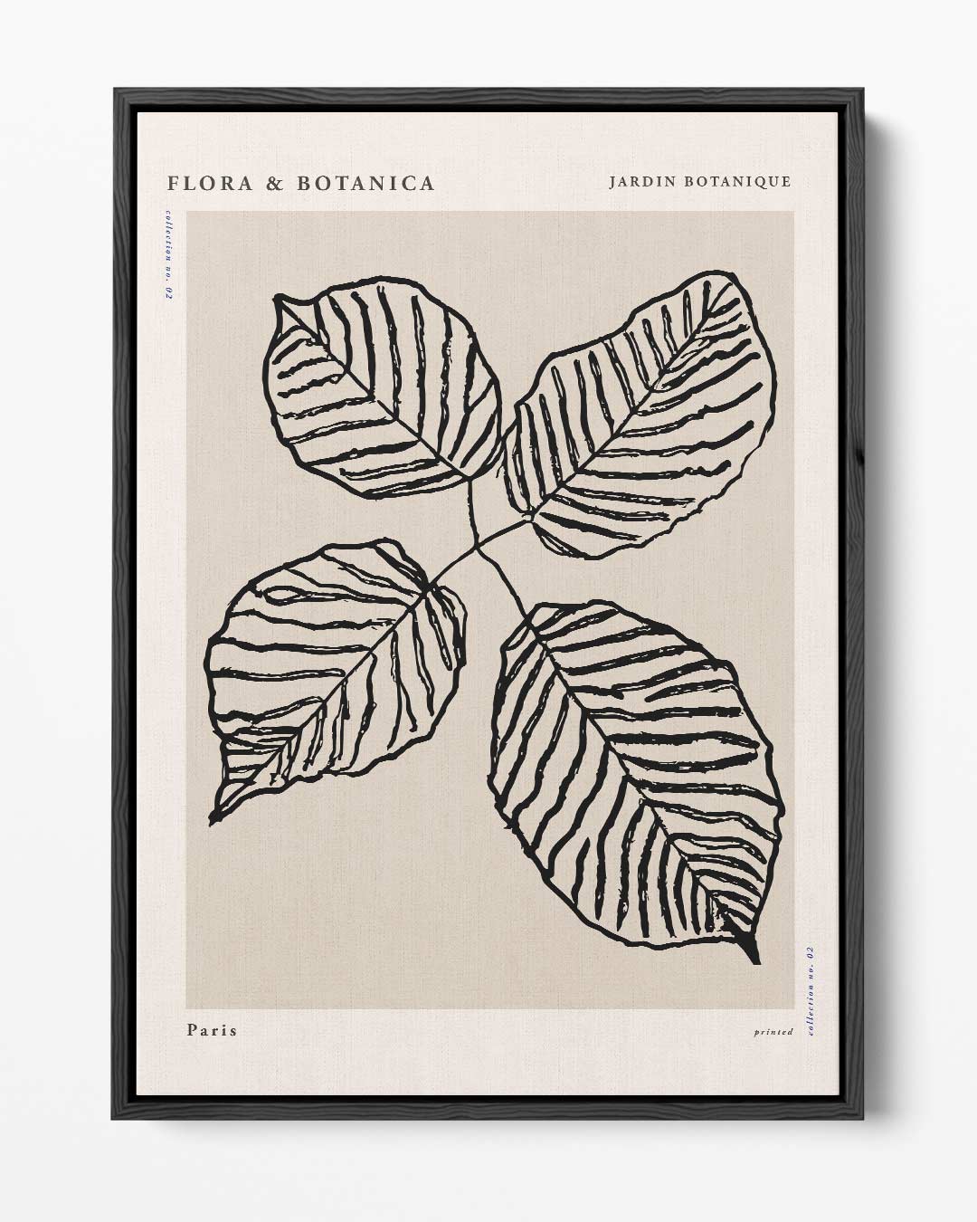 Botanische Bladprint Kunstwerk-canvas-dibond-plexiglas-wanddecoratie-WallArtistic