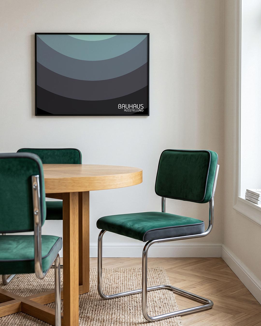 Gelaagde kleurbogen Poster