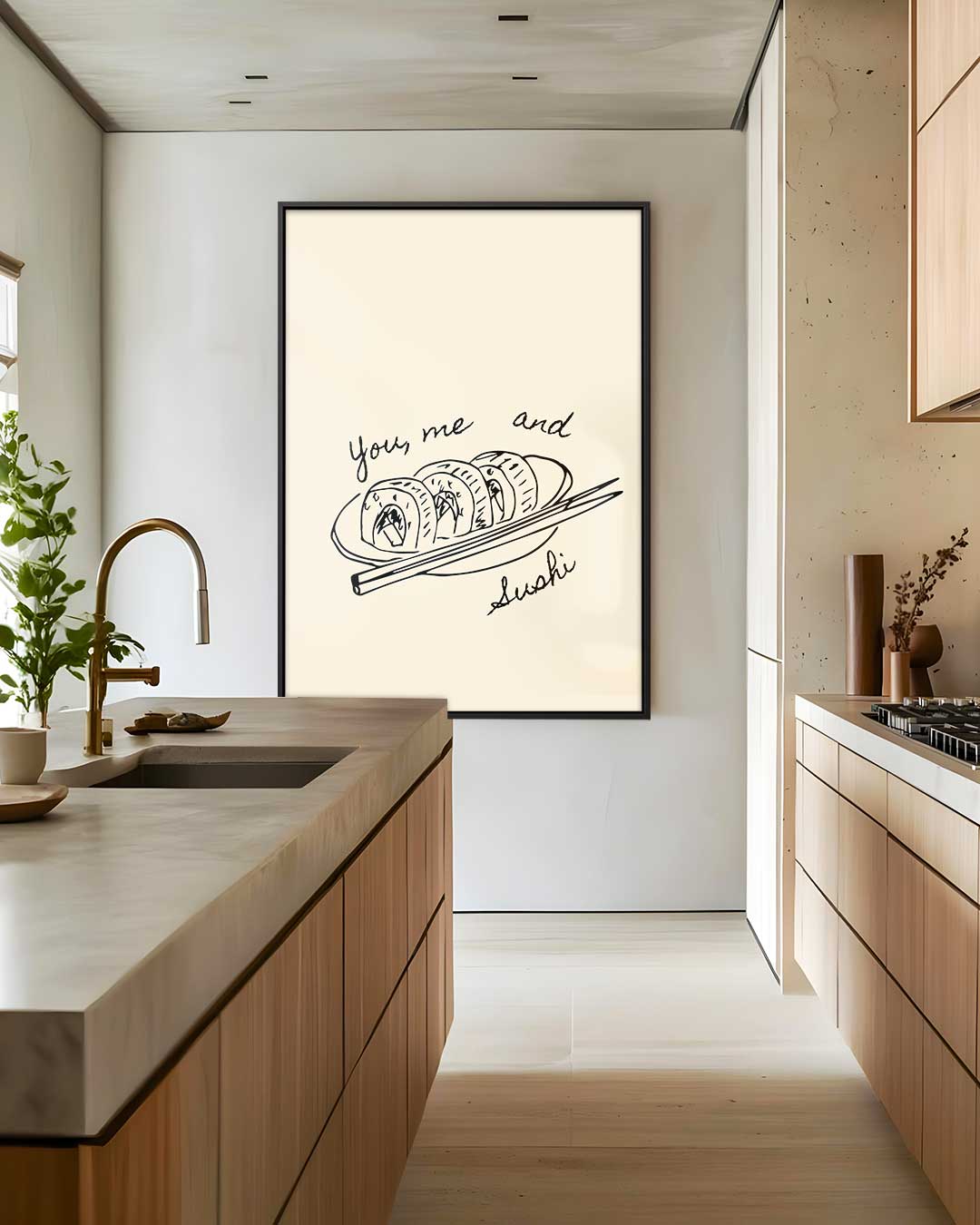 Sushi Art Print Kunstwerk-canvas-dibond-plexiglas-wanddecoratie-WallArtistic
