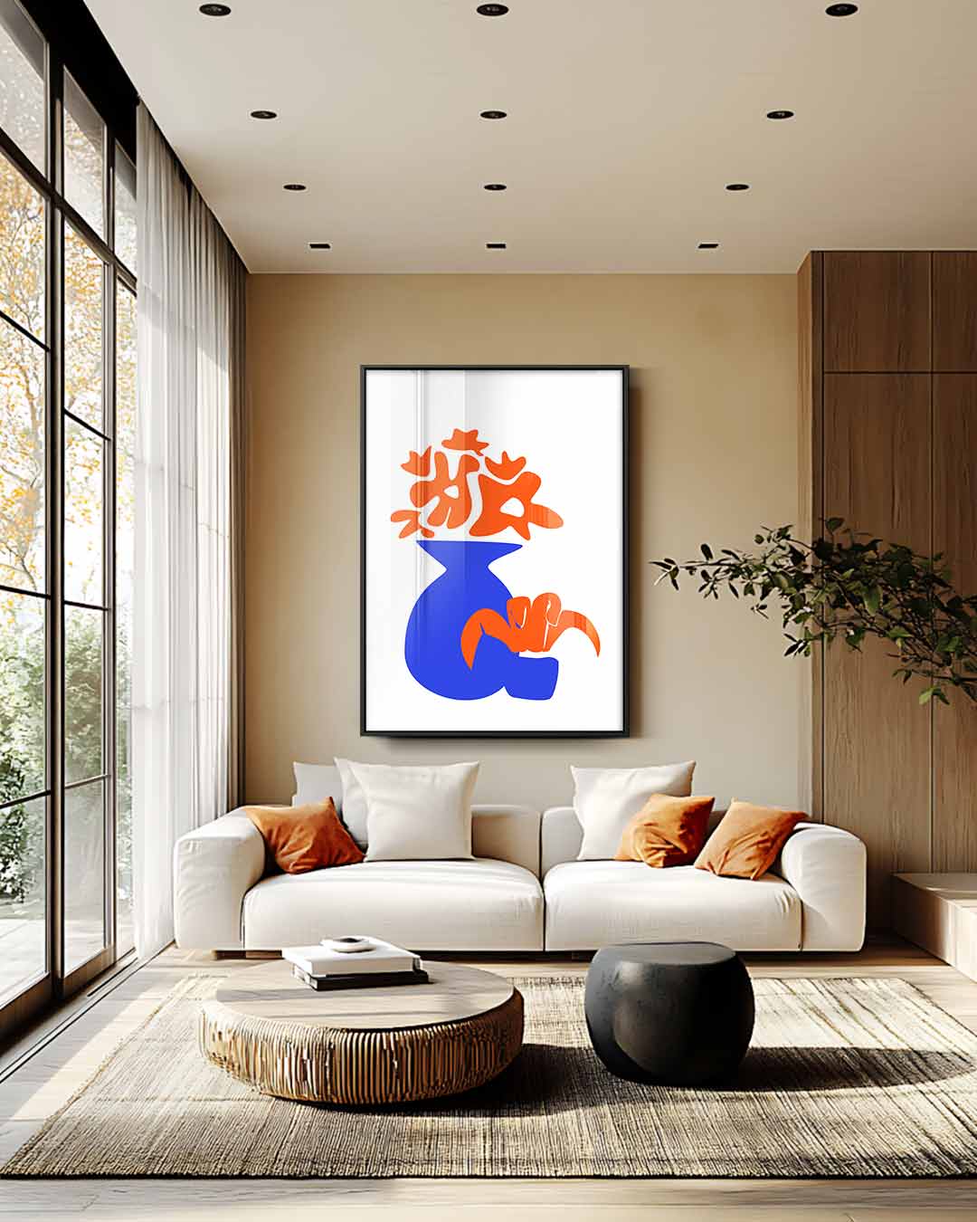 Moderne Bloemenpracht Kunstwerk-canvas-dibond-plexiglas-wanddecoratie-WallArtistic