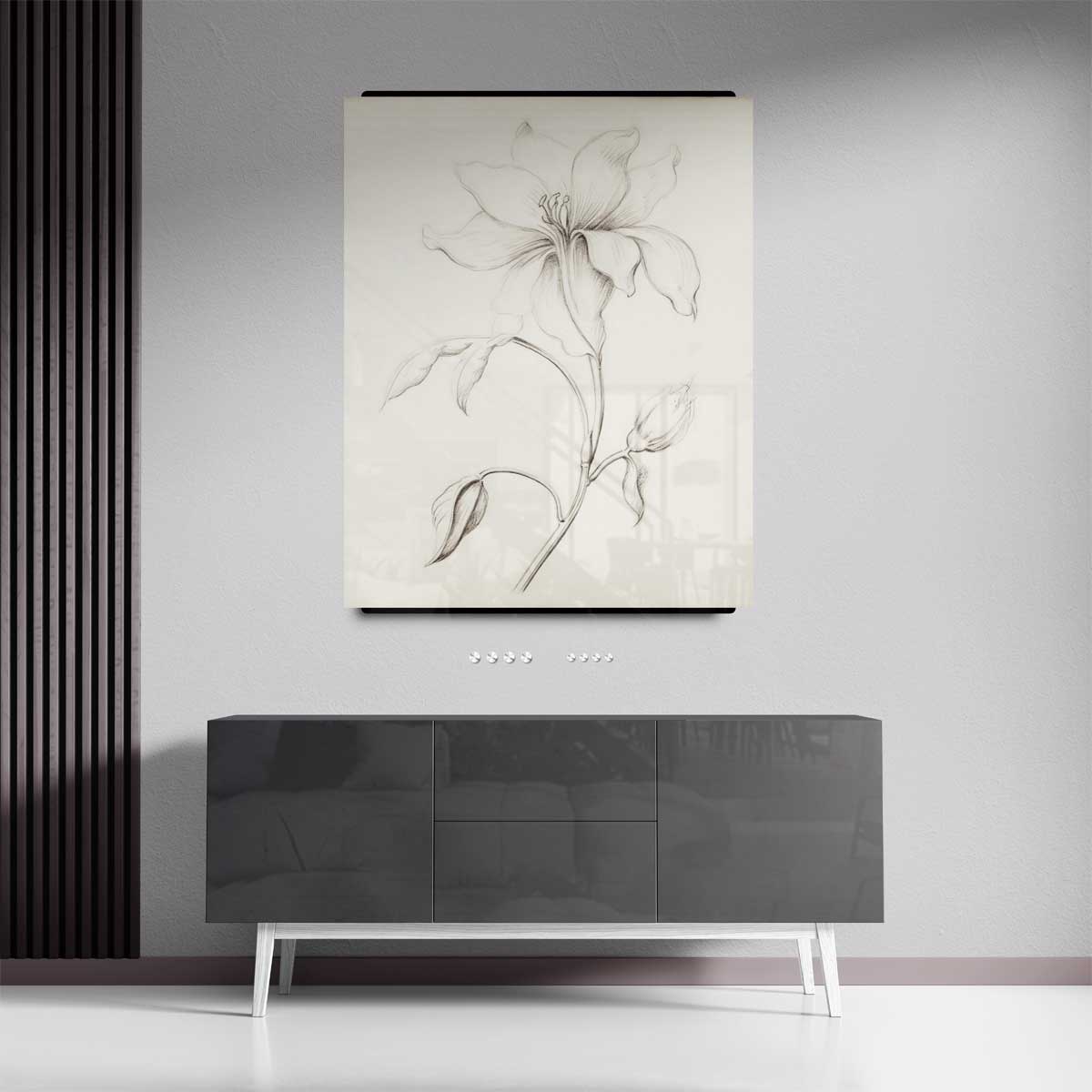 Subtiele Bloemenpracht Kunstwerk-canvas-dibond-plexiglas-wanddecoratie-WallArtistic