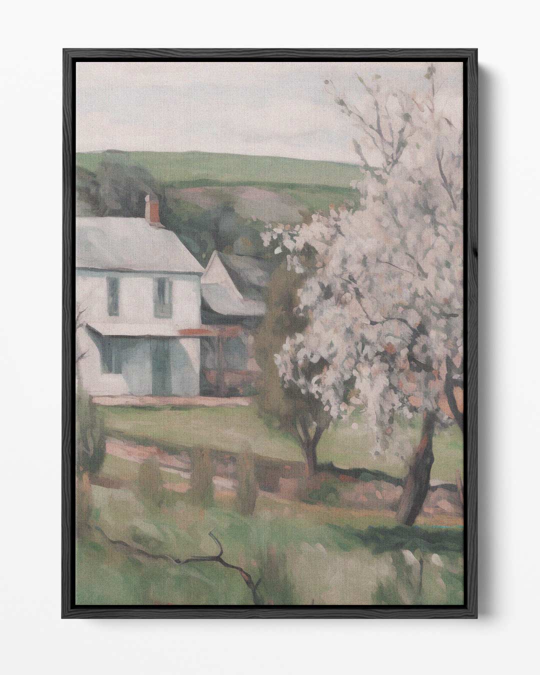 Voorjaar op het Platteland Kunstwerk-canvas-dibond-plexiglas-wanddecoratie-WallArtistic