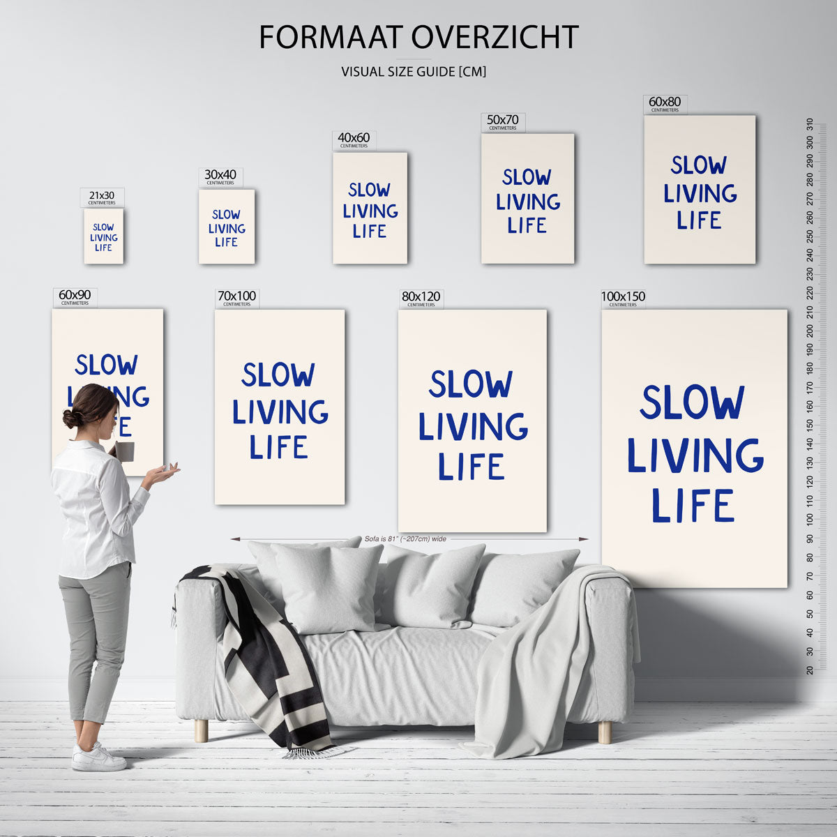 Slow living life Poster
