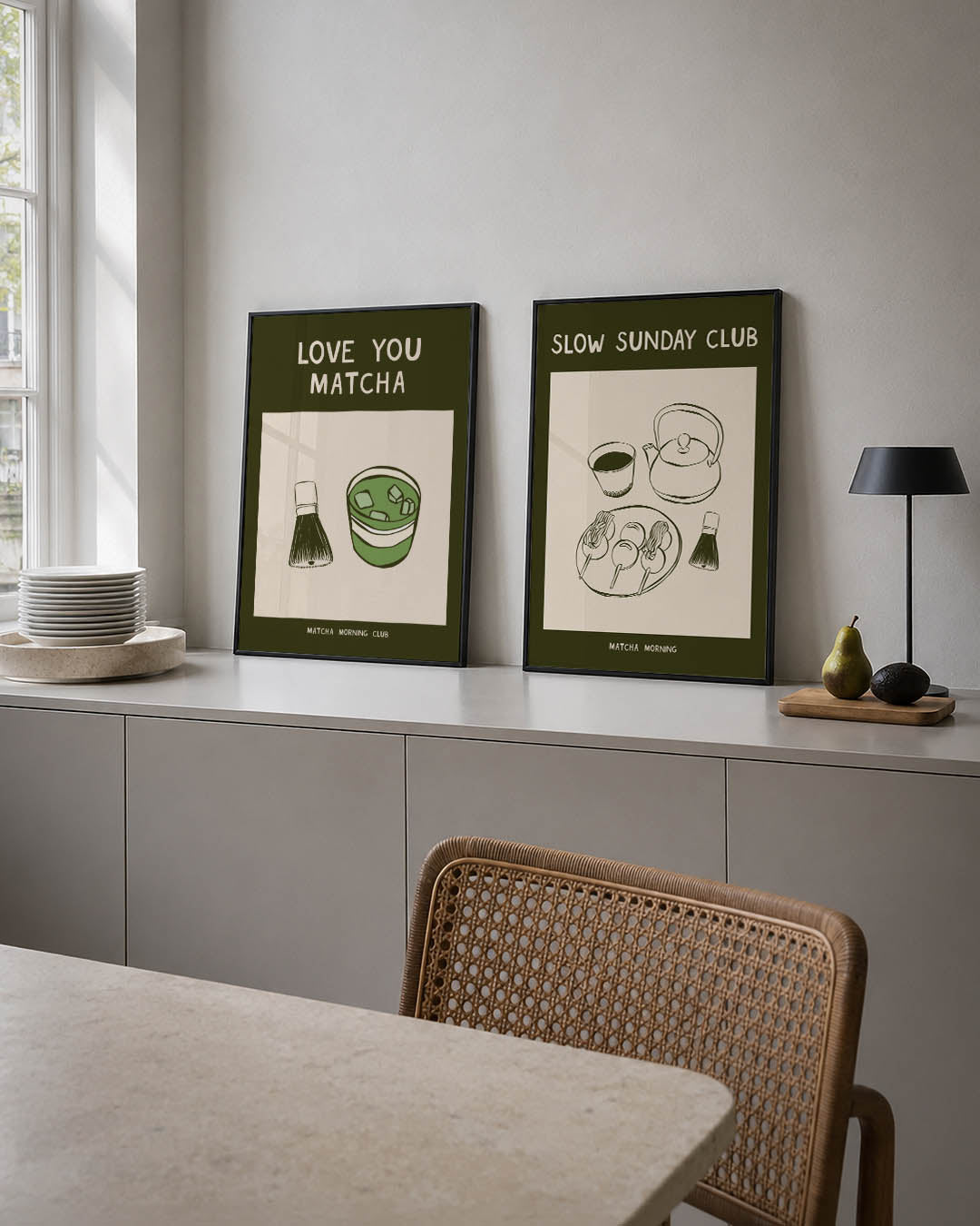 Matcha moment Posterset
