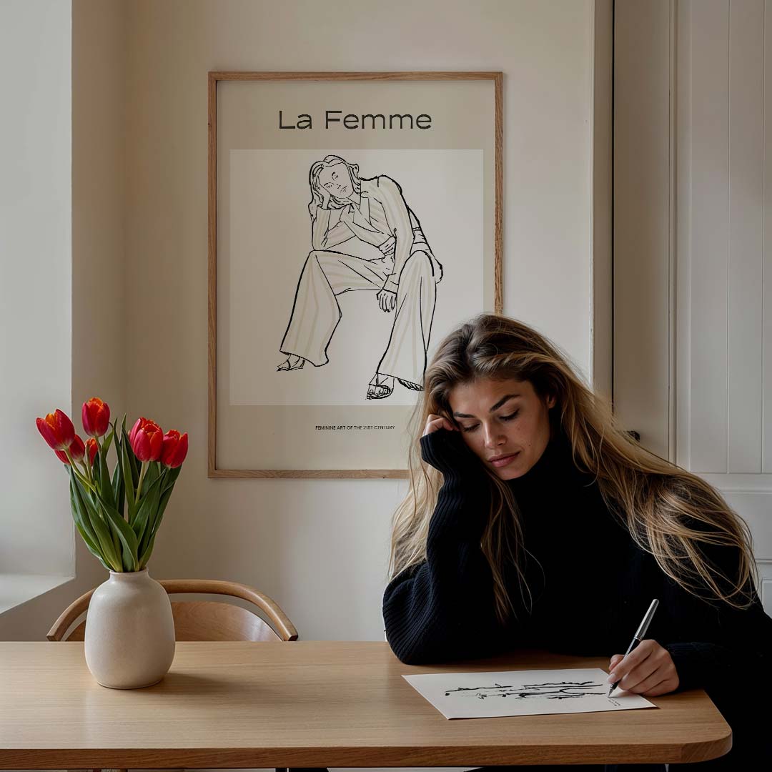La Femme - De Moderne Vrouw Poster-WallArtistic