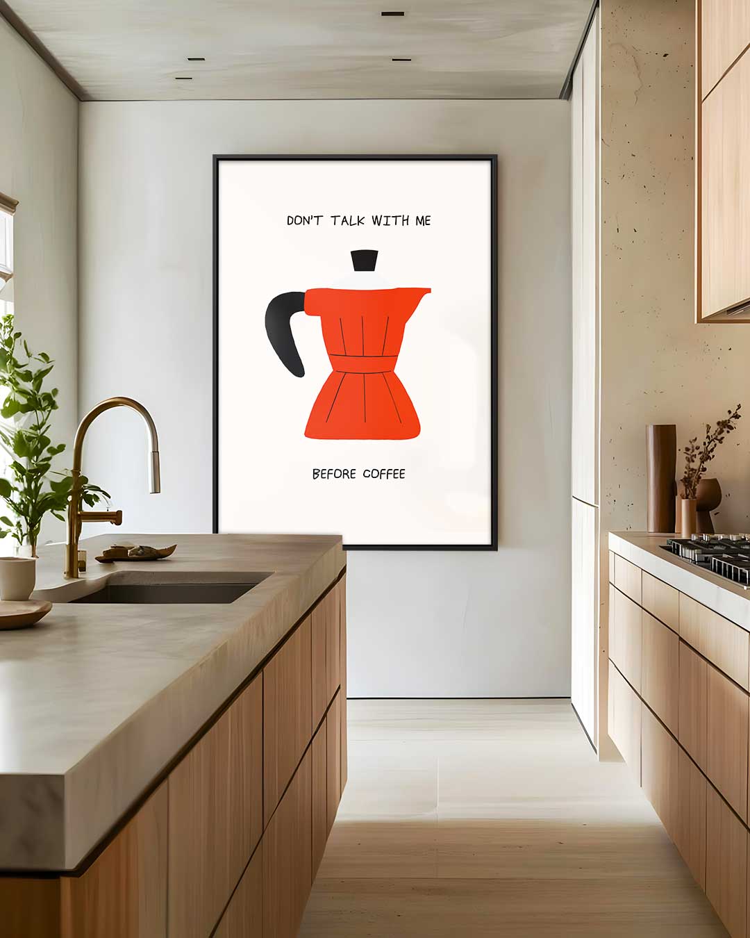 Humoristisch Koffie Kunstwerk Kunstwerk-canvas-dibond-plexiglas-wanddecoratie-WallArtistic