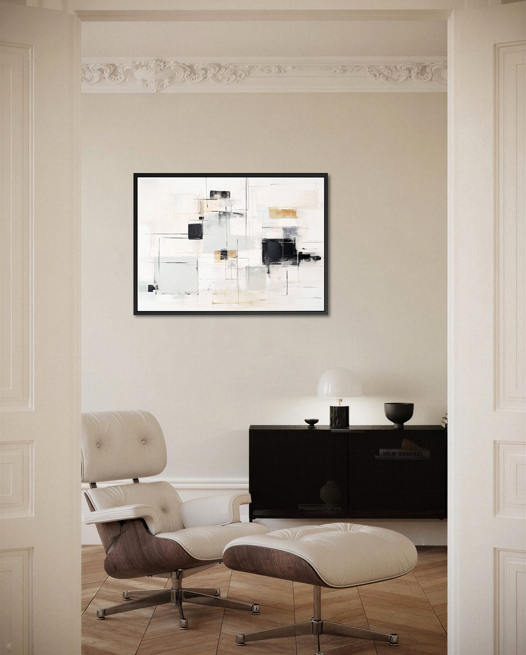 Geometrische lijnen Kunstwerk