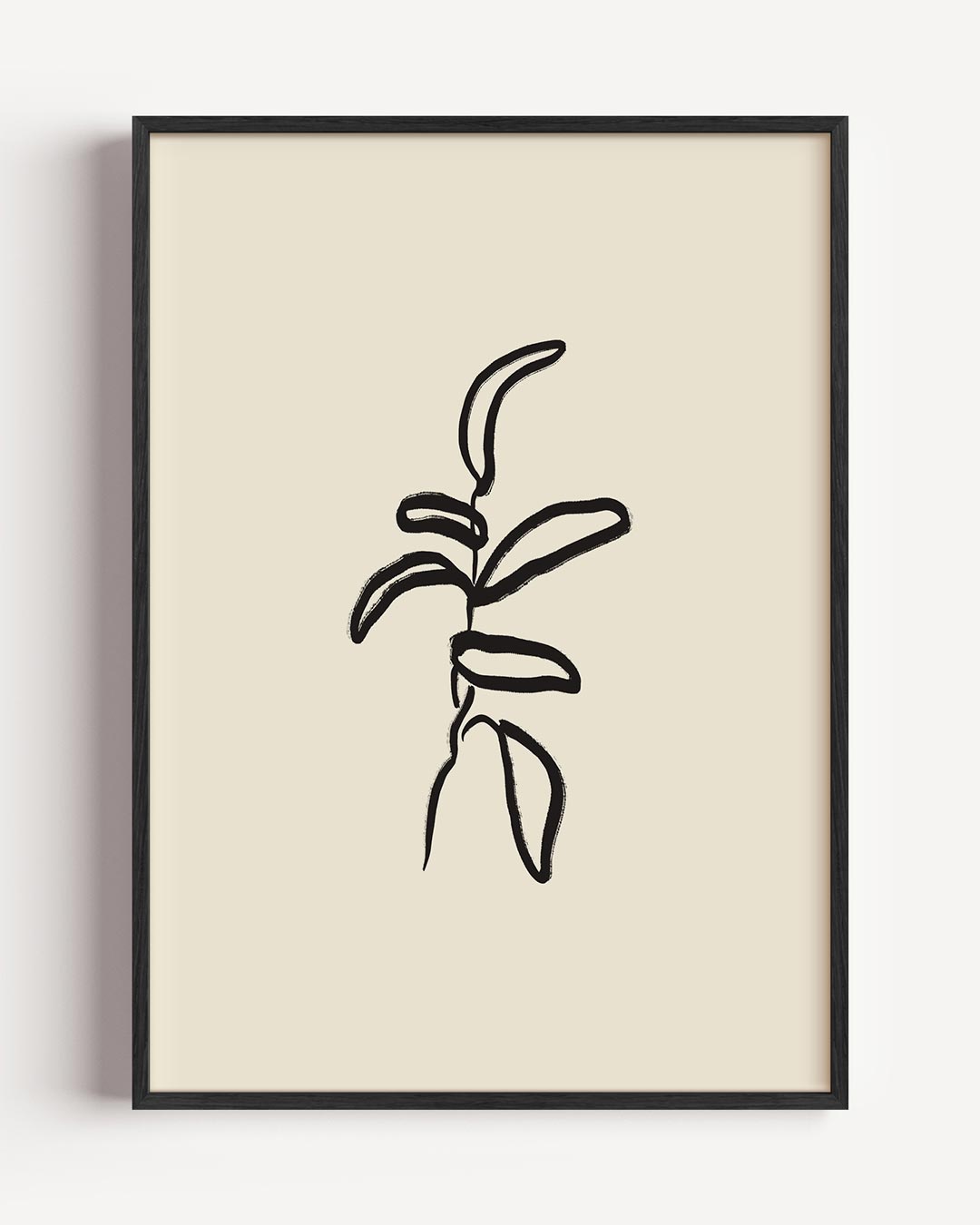 Minimalistische Plantentekening Poster-WallArtistic