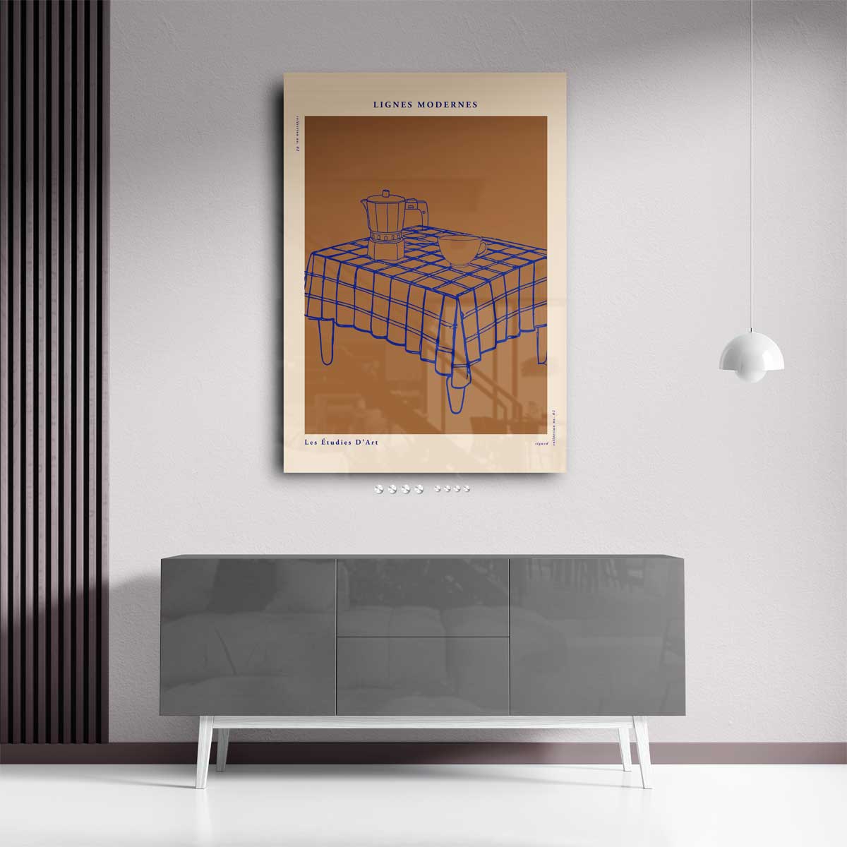 Moderne Lijnen Stilleven Kunstwerk-canvas-dibond-plexiglas-wanddecoratie-WallArtistic