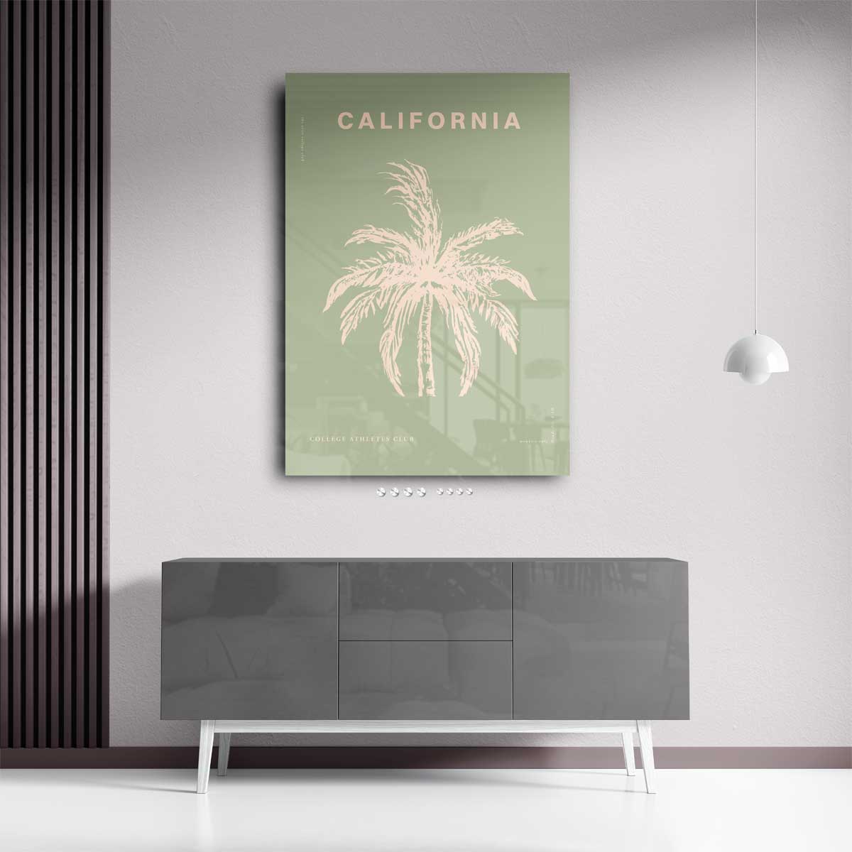 California Droom Palm Kunstwerk-canvas-dibond-plexiglas-wanddecoratie-WallArtistic