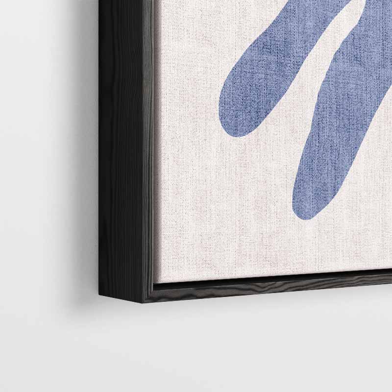 Blauwe Abstracte Vormen Kunstwerk-canvas-dibond-plexiglas-wanddecoratie-WallArtistic