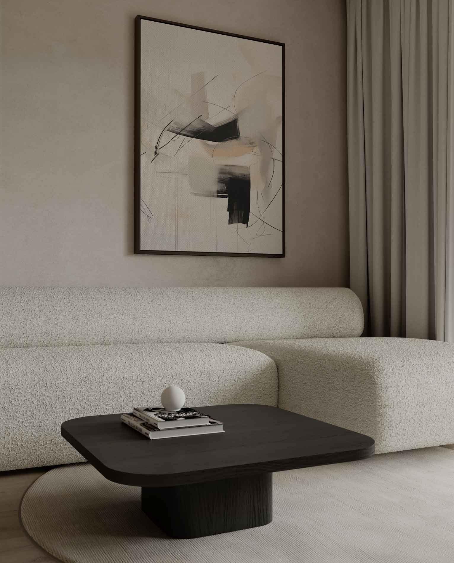 Abstracte Streken Kunstwerk-canvas-dibond-plexiglas-wanddecoratie-WallArtistic