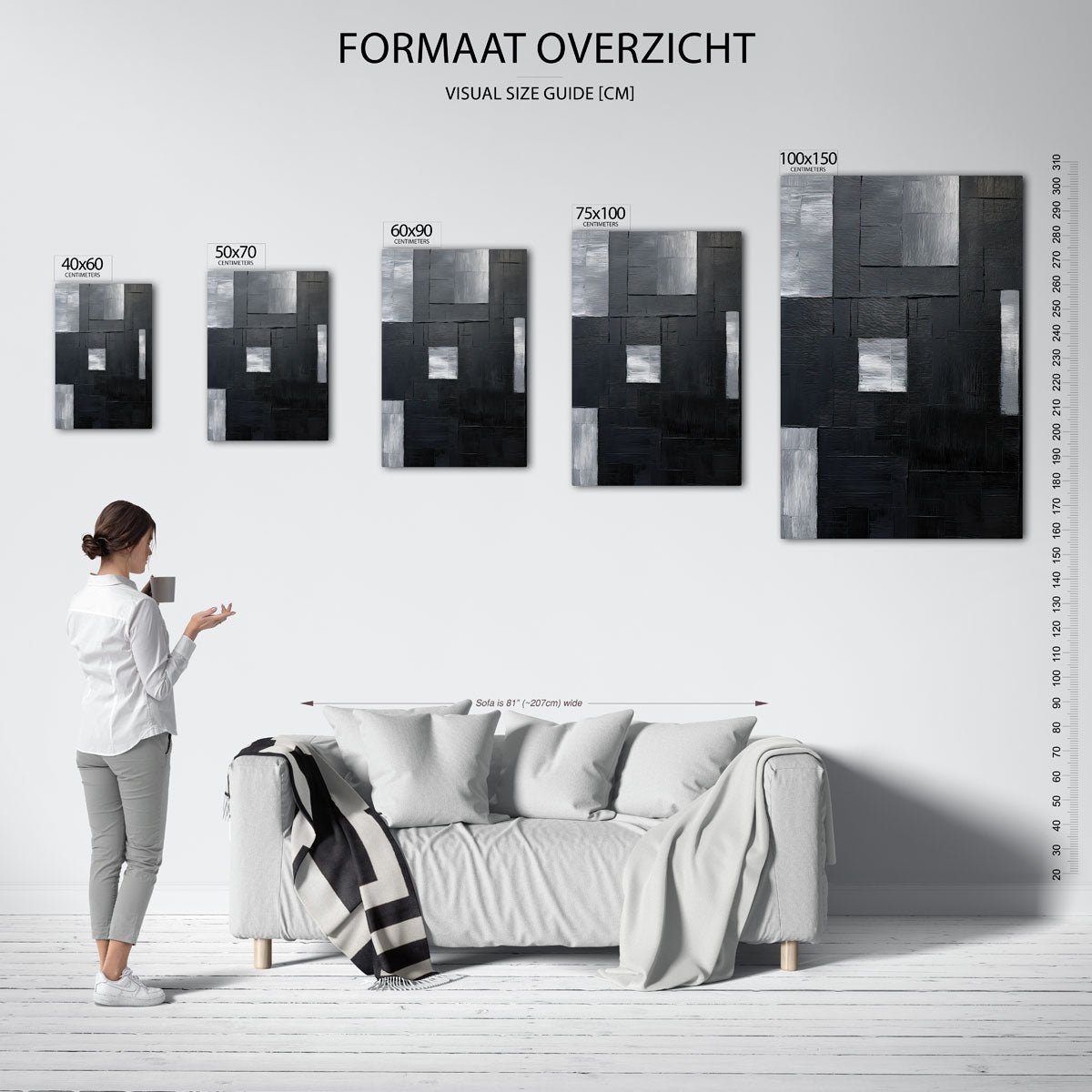 Geometrische vlakken Kunstwerk