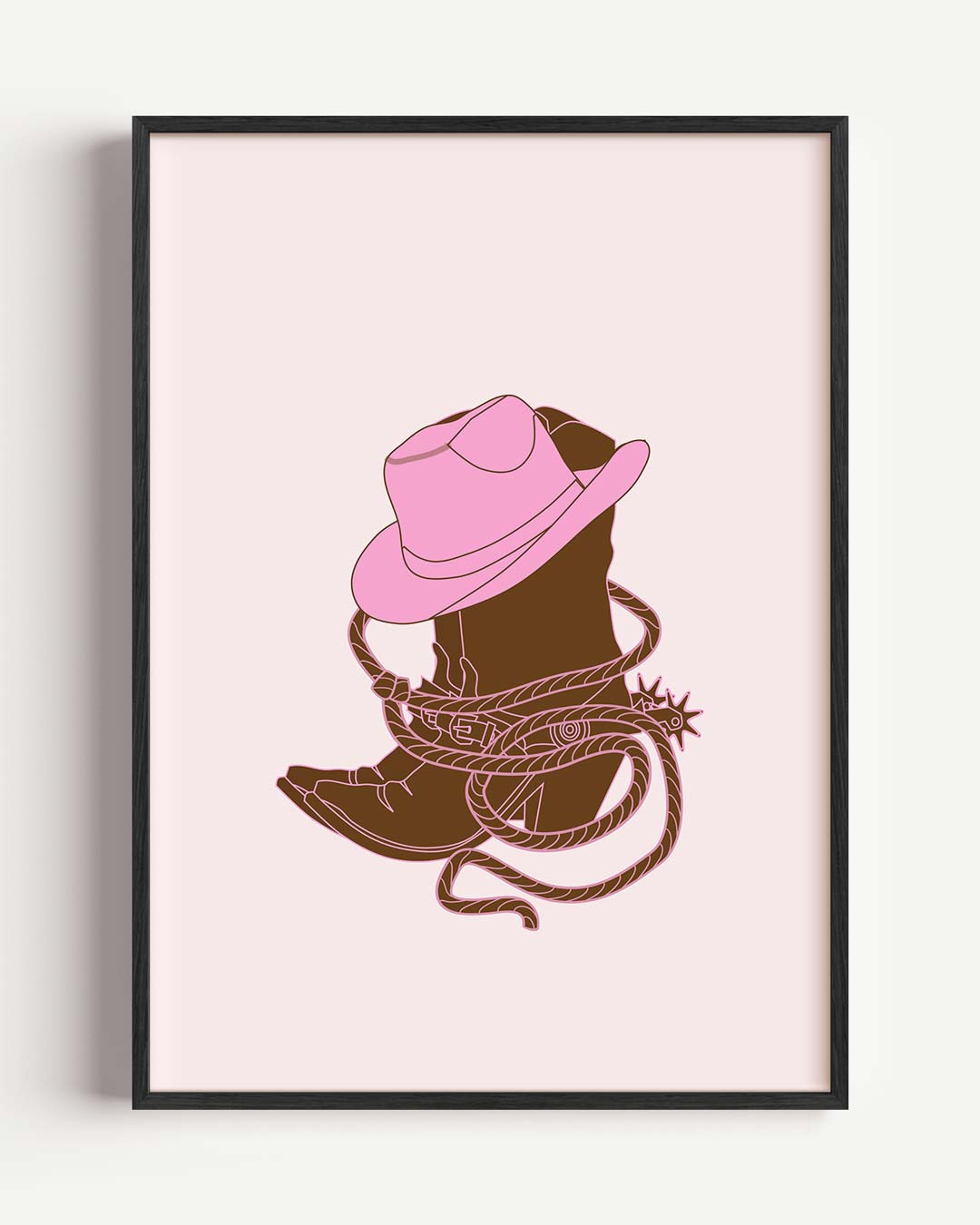 Stoere Cowboy Chic Poster