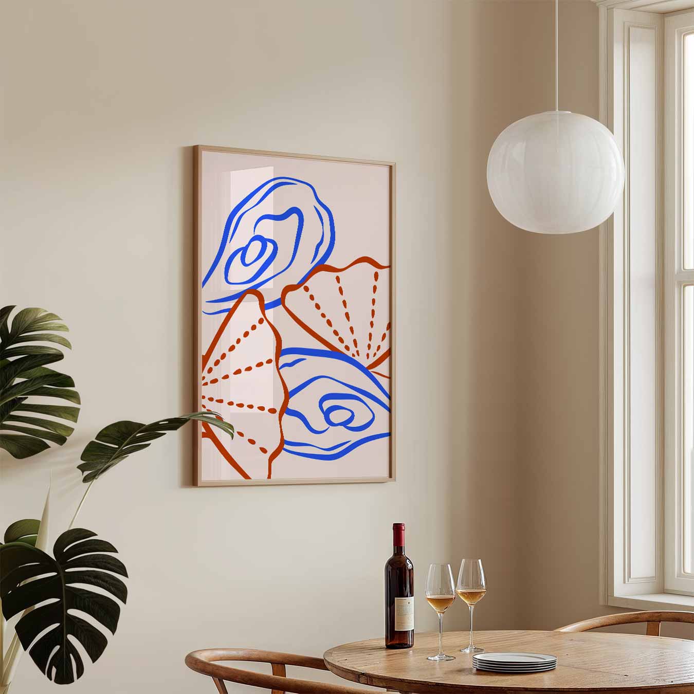 Levendige Schelpenkunst Poster