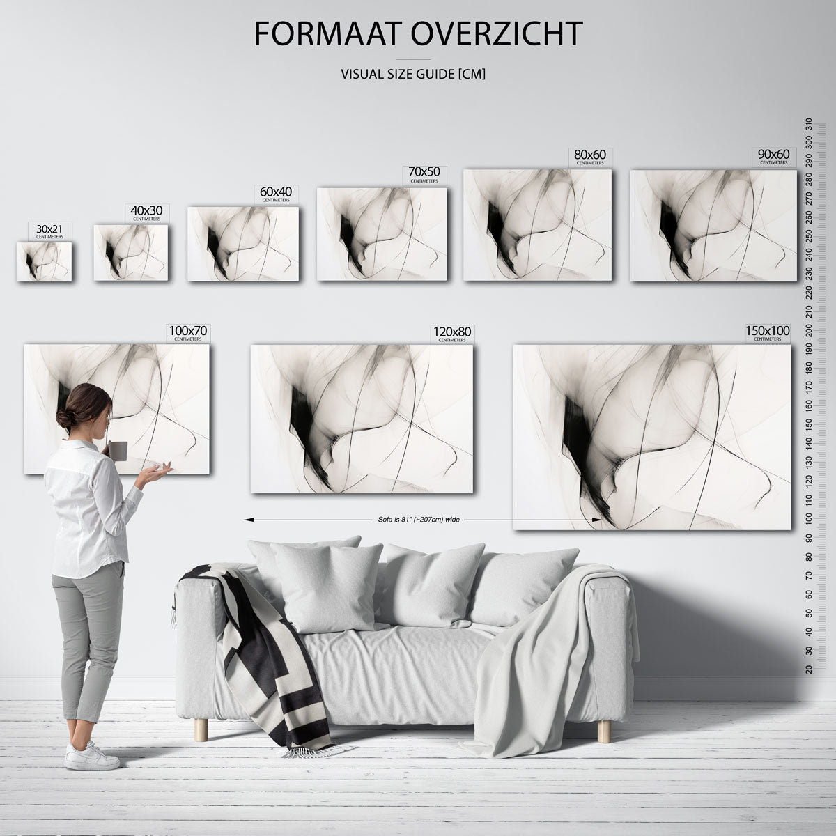 Abstracte lijnen Poster